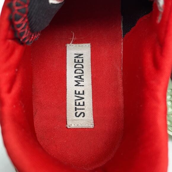 Steve Madden Run Mesh Lace-up Trainers Shoes in Grey Multi Size 8 - Picture 7 of 11